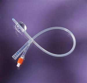100% Silicone Foley Catheter, 18FR w/ 10ml Balloon (case of 10)