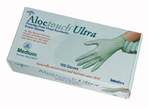 Medline Aloetouch Exam Gloves - Ultra, Medium