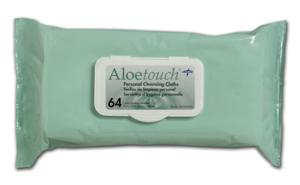 Aloetouch Scented Wipes. 9"x13", 64/pk (case of 9 pk)