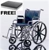 Medline Excel Extra Wide Wheelchair - 20" x 18" with Desk Arms and Elevating Legrests