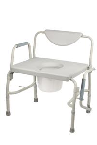 Drive Medical Deluxe Bariatric Drop Arm Commode.