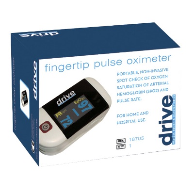 Drive Medical Health-OX Clip Style Fingertip Pulse Oximeter