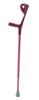 Drive Medical Euro Style Lightweight Aluminum Forearm Crutch (Red)