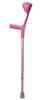 Drive Medical Euro Style Lightweight Aluminum Forearm Crutch (Pink)