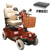 Drive Medical Gladiator Bariatric Scooter - 61.4" x 26.4" (Red)
