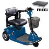 Drive Medical Daytona 3 Wheel Scooter with 44.4" x 22.5" Seat