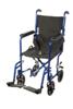 Drive Medical Aluminum Transport Chair - 17" (Blue)