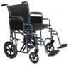 Drive Medical Bariatric Steel Transport Chair - 20" (Blue)