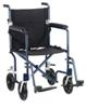 Drive Medical Deluxe Fly-Weight Aluminum Transport Chair - 17" (Blue)