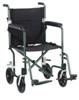 Drive Medical Deluxe Fly-Weight Aluminum Transport Chair - 17" (Green)