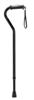 Drive Medical Adjustable Height Offset Handle Cane with Gel Hand Grip