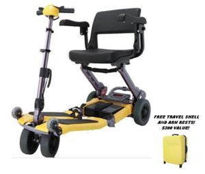 Mobility Scooter Rental on Luggie Folding Compact Mobility Scooter Rental