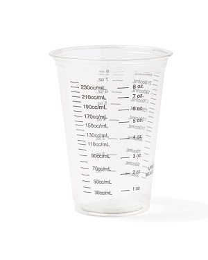 Graduated Plastic Cup, 10 oz  (case of 1000)