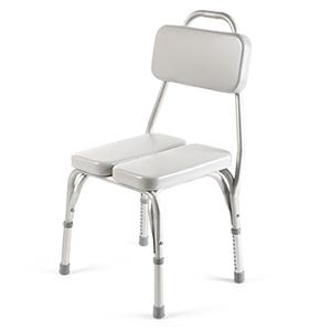 Invacare Padded Vinyl Shower Chair - with Back