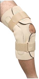 Wrap Around Neoprene Knee Brace with Degreed Metal Hinges - Medium