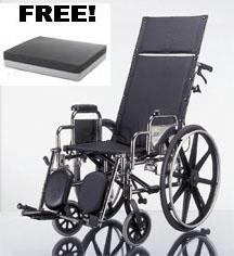 Medline Excel Reclining Wheelchair - 16"