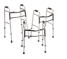 Medline Deluxe Walker with 3" Wheels - Junior