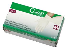 Curad powder-free latex exam gloves, small (10 boxes)