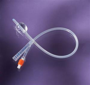 100% Silicone Foley Catheter, 16FR w/ 10ml Balloon (case of 10)