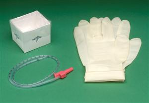 Suction Catheter Kit 10FR w/ Gloves and Sterile Water (case of 36)