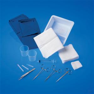 Laceration Trays, Sharps Free (Case of 20)