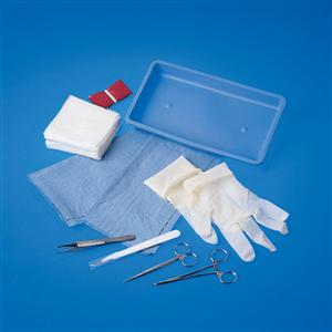 Debridement Trays w/ Safety Scalpel