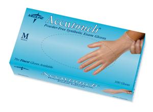 Accutouch Powder-Free, Latex-Free, Synthetic Exam Gloves, SM (10 boxes)
