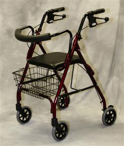 Deluxe Rollator w/ Curved Back