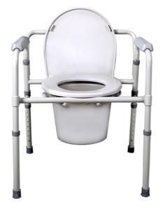 Deluxe Foldable Steel 3-in-1 Commode