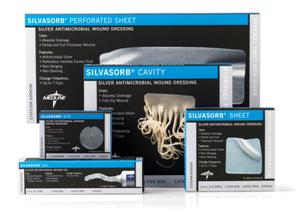 Silvasorb Antimicrobial Wound Dressing Sheet, 4x8 (5 per Box)