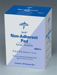 Non-Adherent Sterile Pad, 3"x8" (12 boxes)