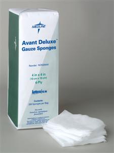 Deluxe Non-Woven Avant Gauze, 4x4, 4ply, Non-Sterile (case of 2000)