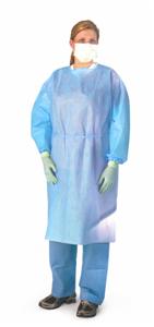 Blue Isolation Gown Medium Weight, Regular