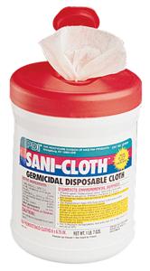 Sani-Cloth Plus Germicidal Wipes, 160 Wipes/tub (case of 12 tubs)