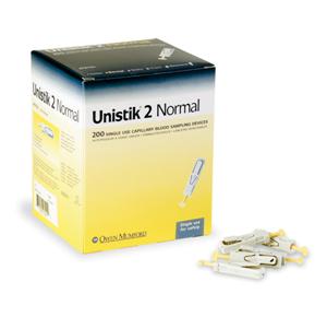 Unistik 2 Comfort,  28G, Safety Lancets