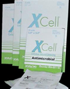 XCell Antimicrobial Cellulose Wound Dressing, 3.5x3.5" (box of 10)