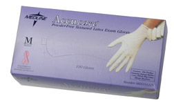 Accucare Latex Exam Gloves by Medline - X-Large