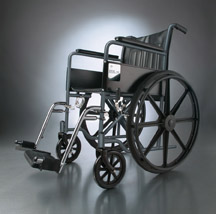 Excel 1000 Wheelchair - 16" x 16" with Desk Arms and Elevating Legrests