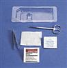 E*Kits Suture Removal Trays, Suture Removal Tray With Metal Scissors & Forceps, Contents: stainless straight Iris scissors, metal wire forceps, 1 3"x3" gauze, 1 alcohol prep pad, 1 PVP prep pad