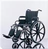 Excel K4 Wheelchair w/ Swing Back Full Length Arms and Elevating Legrests (18in black)