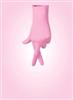 Pink Stretch Vinyl Exam Glove, Small