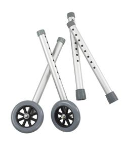 Drive Medical Extended Height 5" Walker Wheels and Legs Combo Pack