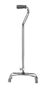 Drive Medical Quad Cane - Large Base in 3 Finishes and 2 Grip Types