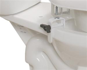 Drive Medical Padded Raised Toilet Seat with Four Locking Brackets