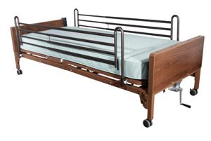 Drive Medical Full Electric Delta Ultra Light Plus Hospital Bed w/Full Side Rails
