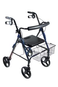 Drive Medical D-Lite Aluminum Rollator (Blue)