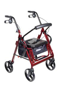 Drive Medical Duet Transport Wheelchair Chair Rollator Walker