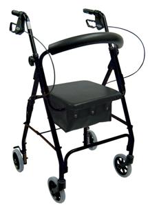 Drive Medical Aluminum Rollator (Red)