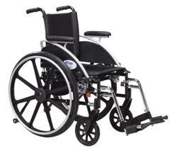 Drive Medical Viper Plus GT Wheelchair with Flip Back Adjustable Height Arms with Various Front Rigging