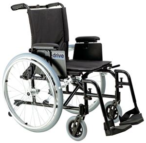 Drive Medical Cougar Wheelchair - 16" with Adjustable Desk Arms and Swingaway Footrests
